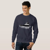 The Edmund Fitzgerald on the St. Clair River Sweatshirt (Front Full)