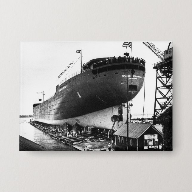 The Edmund Fitzgerald Vintage Great Lakes Ship (Front)