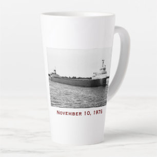The Edmund Fitzgerald with Crew Names Latte Mug