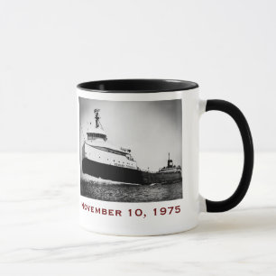 The Edmund Fitzgerald with Crew Names Mug