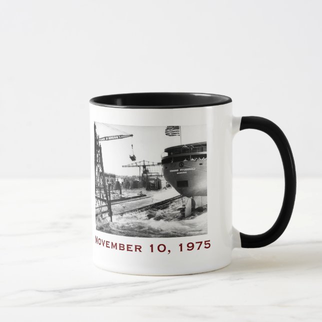 The Edmund Fitzgerald with Crew Names Mug (Right)