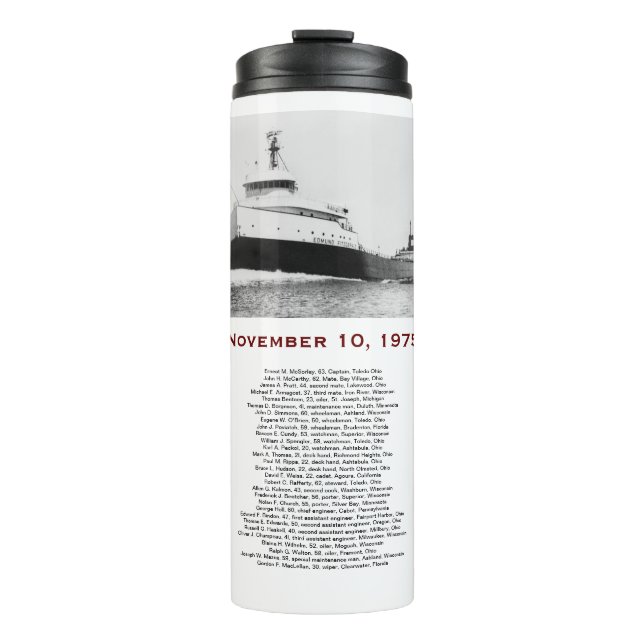 The Edmund Fitzgerald with Crew Names Mug (Front)