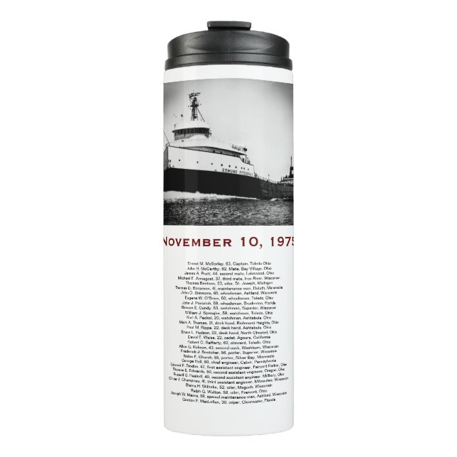 The Edmund Fitzgerald with Crew Names Mug (Front)