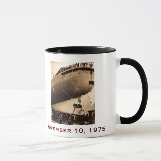 The Edmund Fitzgerald with Crew Names Mug (Right)
