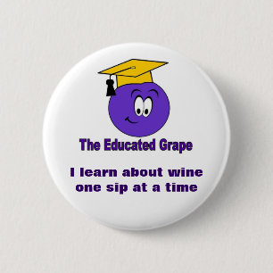 The Educated Grape Pin