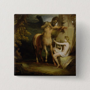 The Education of Achilles, c.1772 (oil on canvas) 2 Inch Square Button