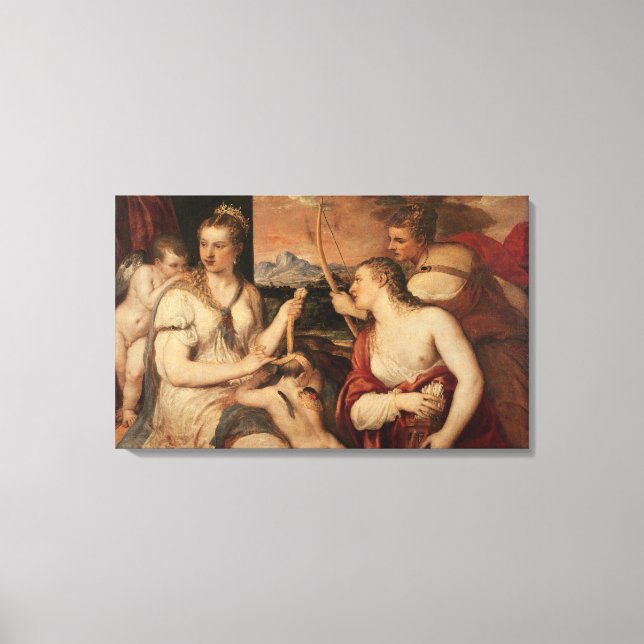 The Education of Cupid, c.1565 Canvas Print (Front)