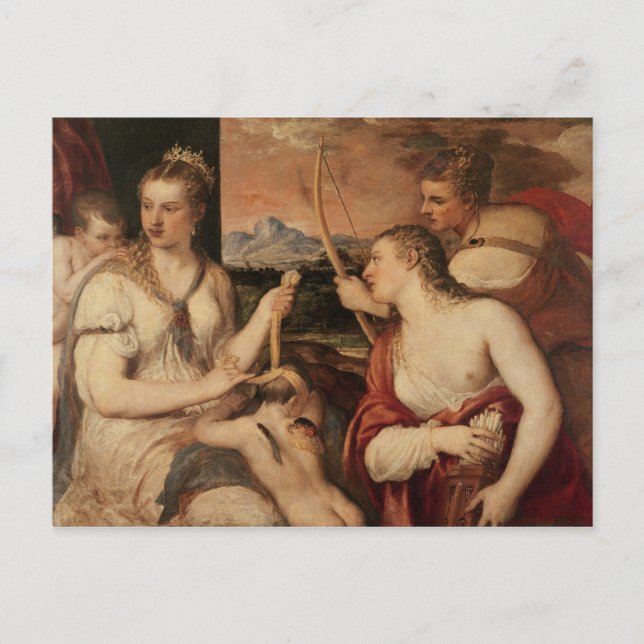 The Education of Cupid, c.1565 Postcard (Front)