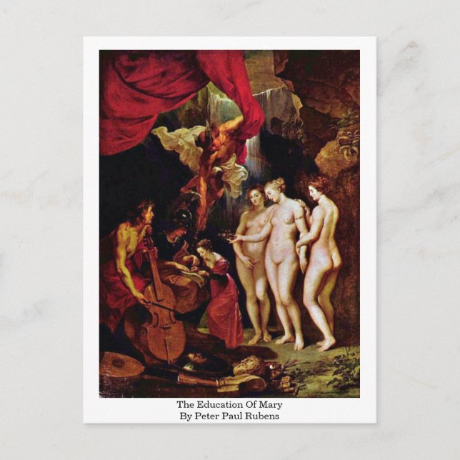 The Education Of Mary By Peter Paul Rubens Postcard (Front)