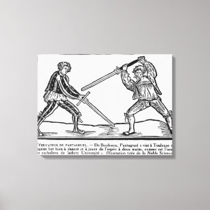 The Education of Pantagruel, illustration Canvas Print