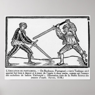 The Education of Pantagruel, illustration Poster