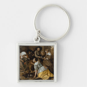 The Effects of Intemperance, c.1663-65 Keychain