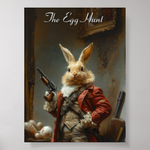 The egg hunt, easter bunny hunting