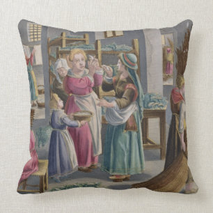 The Eggs Duly Hatch into Worms, they are Covered b Throw Pillow