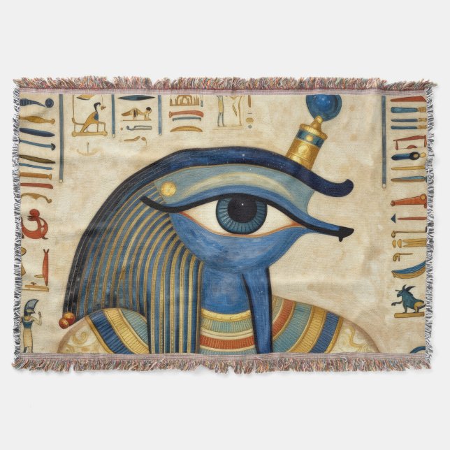 The Egyptian Eye´1 Throw Blanket (Front)