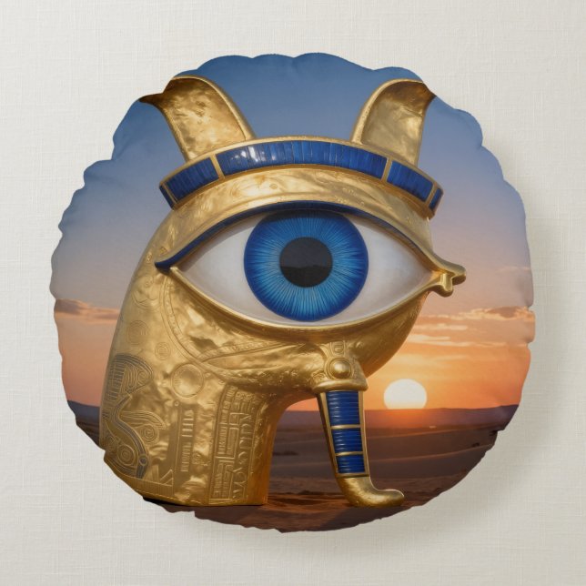 The Egyptian Eye´3 Round Pillow (Front)