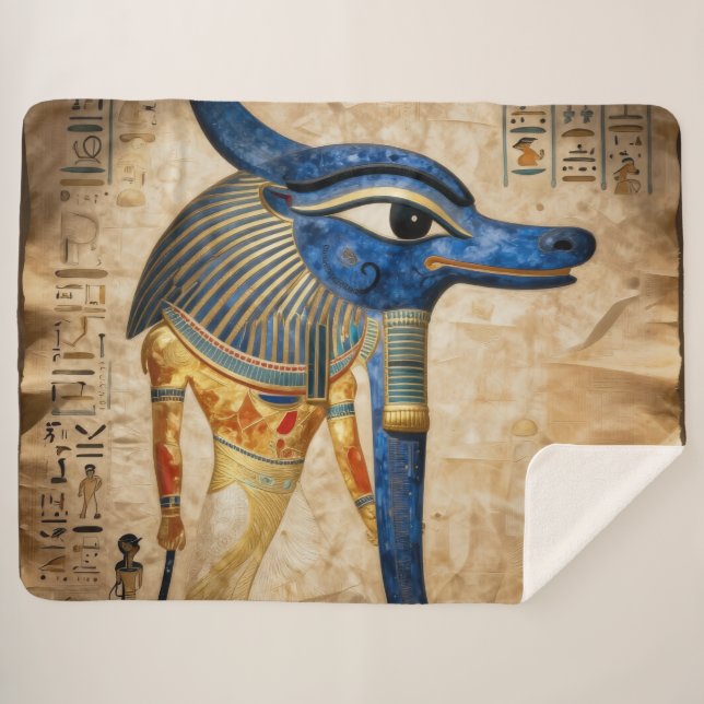 The Egyptian Eye´5 Sherpa Blanket (Front (Horizontal))