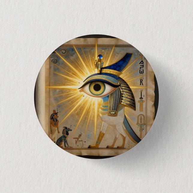 The Egyptian Eye´6 1 Inch Round Button (Front)