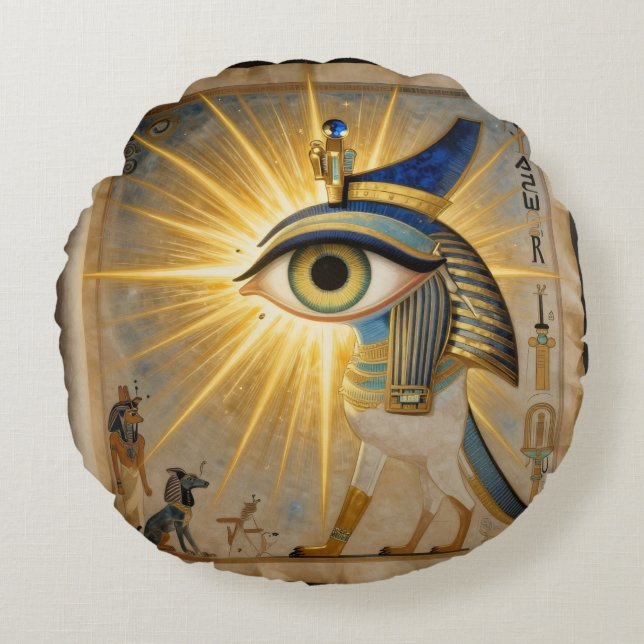 The Egyptian Eye´6 Round Pillow (Front)