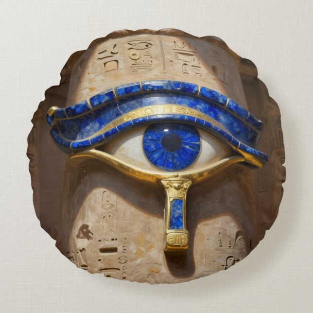 The Egyptian Eye´6 Round Pillow (Front)