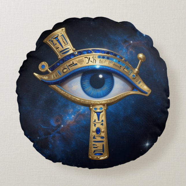 The Egyptian Eye´7 Round Pillow (Front)