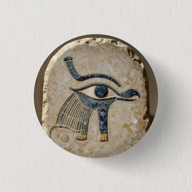 The Egyptian Eye´8 1 Inch Round Button (Front)