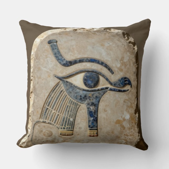 The Egyptian Eye´8 Throw Pillow (Front)