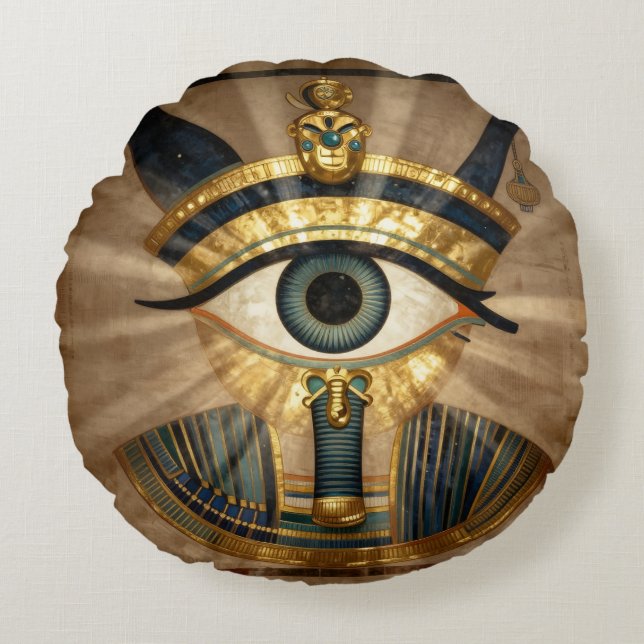 The Egyptian Eye´9 Round Pillow (Front)