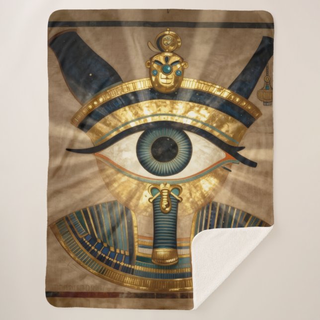 The Egyptian Eye´9 Sherpa Blanket (Front)