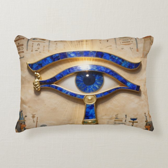 The Egyptian Eye  Accent Pillow (Front)