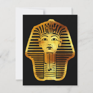 The Egyptian Golden Tutankhamun Mask Card