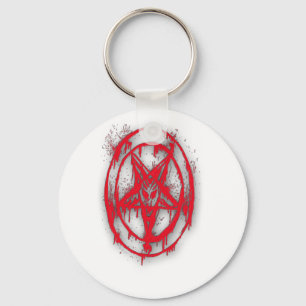 The Egyptian Symbol Of Good Luck with Color Red Keychain
