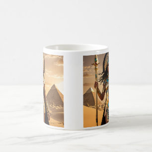 The egyptian warrior goddess of the sands coffee mug
