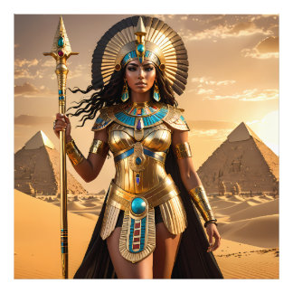 The egyptian warrior goddess of the sands photo print