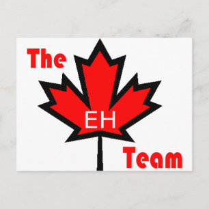 the eh team postcard