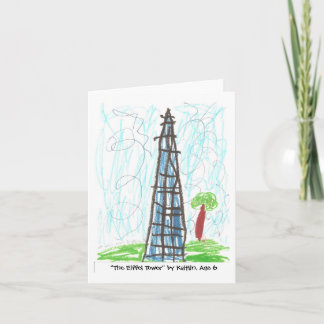 "The Eiffel Tower" by Kaitlin, Age 6 Card