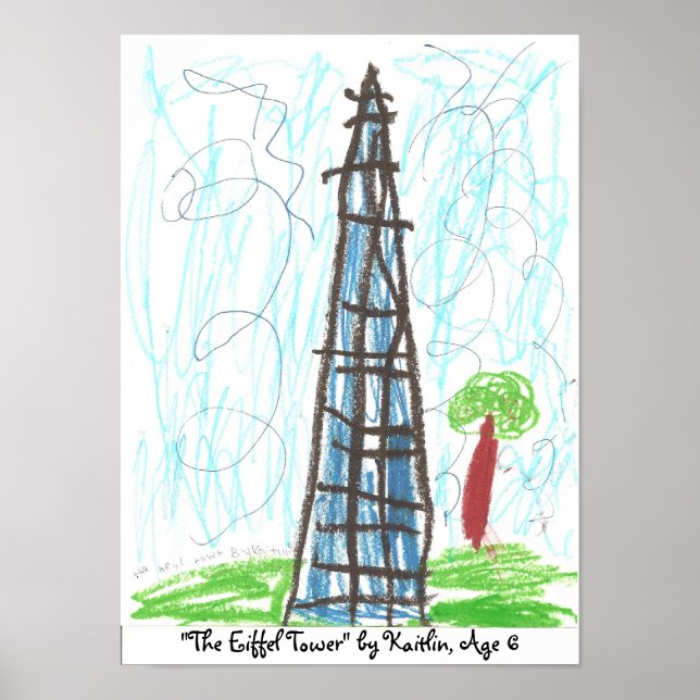 "The Eiffel Tower" by Kaitlin, ... Poster (Front)