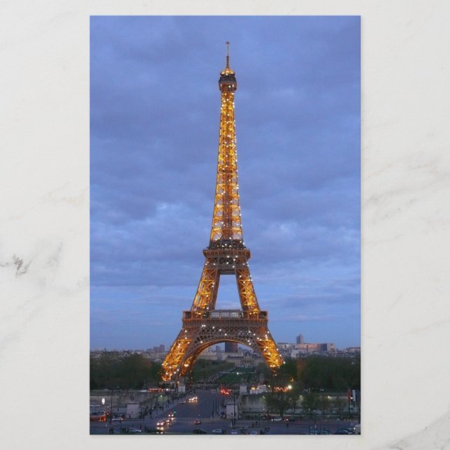The Eiffel Tower Paris France (Front)