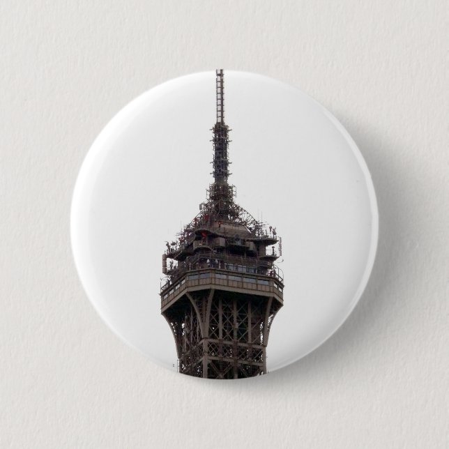 The Eiffel Tower Paris France 2 Inch Round Button (Front)