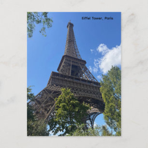 The Eiffel Tower, Paris, France Design  Postcard