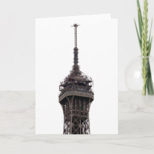 The Eiffel Tower Paris France Holiday Card