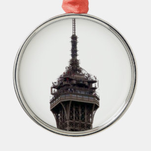 The Eiffel Tower Paris France Metal Ornament