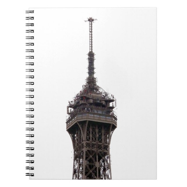 The Eiffel Tower Paris France Notebook (Front)