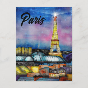 The Eiffel Tower Paris France Postcard