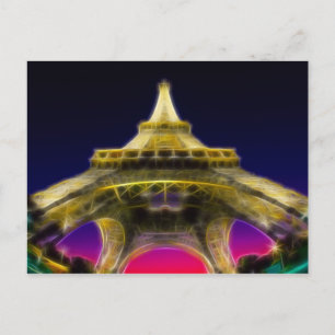 The Eiffel Tower, Paris, France Postcard
