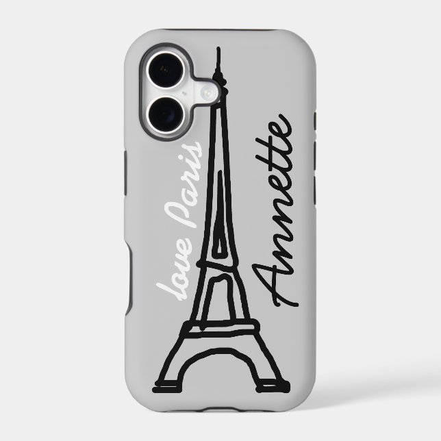 The Eiffel Tower personalized (Back)