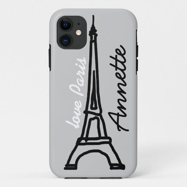 The Eiffel Tower personalized Case-Mate iPhone Case (Back)