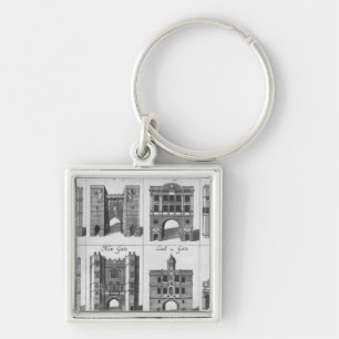 The Eight Gates of the City of London Keychain