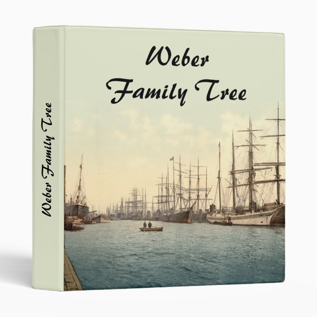 The Elbe, Hamburg, Germany Binder (Front/Spine)