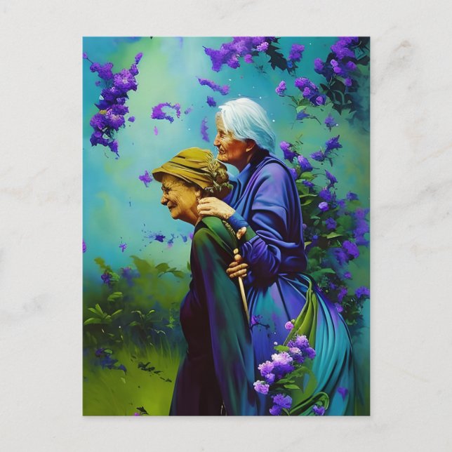 The Elderly Couple Postcard (Front)